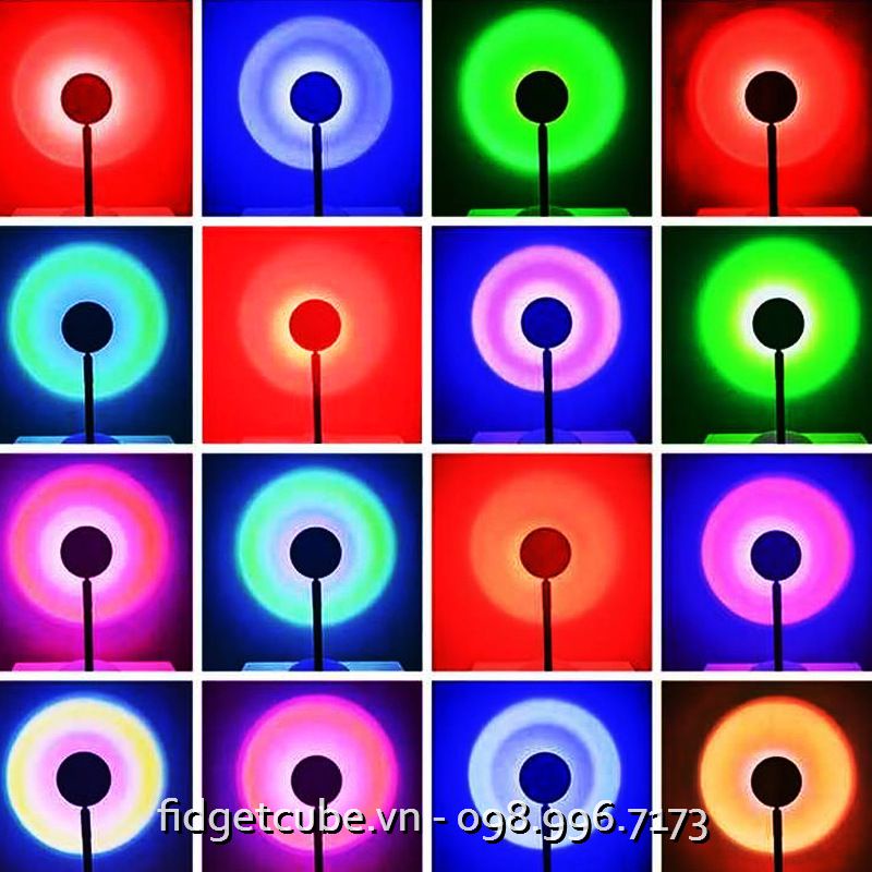 [App + Remote] Đèn Led Hoàng Hôn Sunset Light 16 Màu