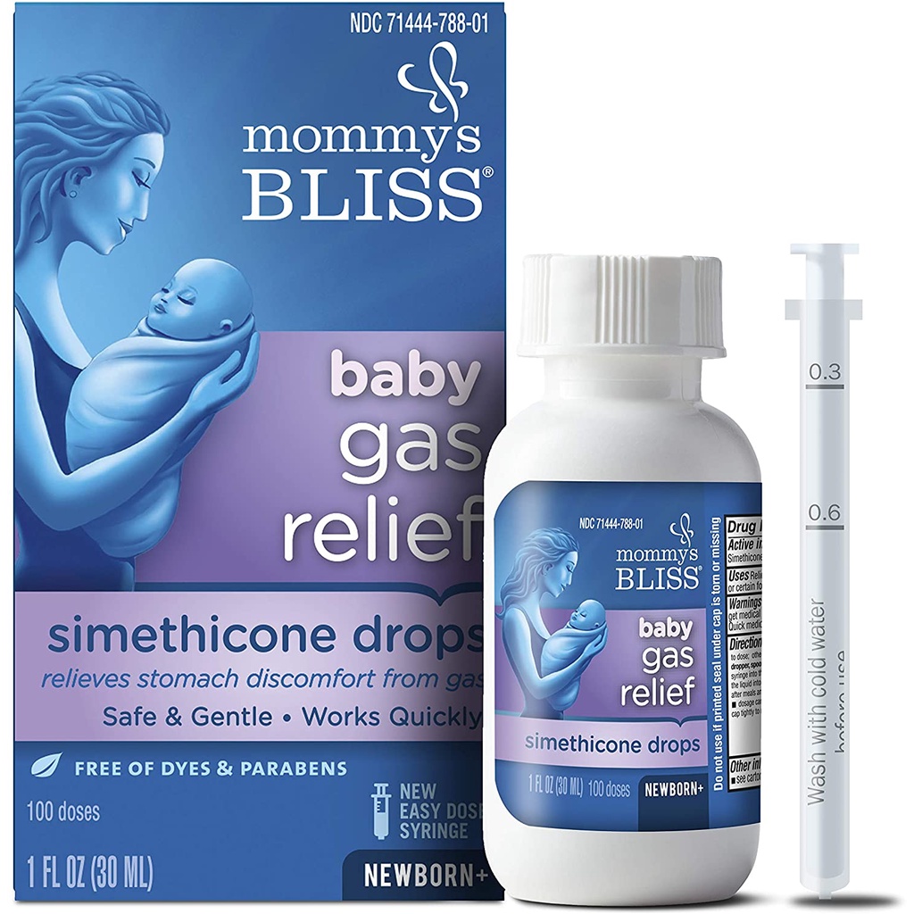 SIRO GIẢM ĐẦY HƠI HỮU CƠ MOMMY BLISS GAS RELIEF 30ML CHO BÉ TỪ SƠ SINH