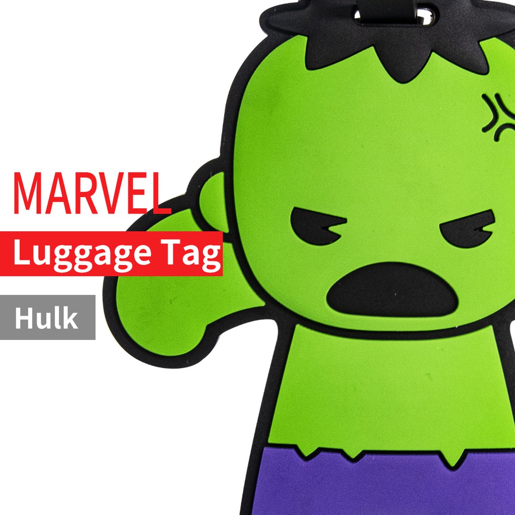 Thẻ đeo hành lý hình siêu anh hùng Marvel dễ thương