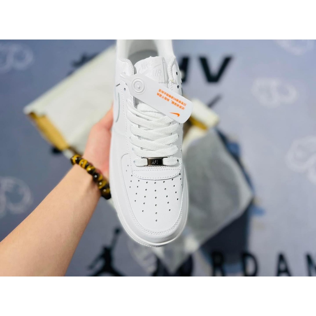 Giày Nam Nữ Nike Air Force 1 AF1 Trắng Cổ Thấp, Giày Thời Trang Đi Học Đi Chơi Đẹp Hot Trend 2k