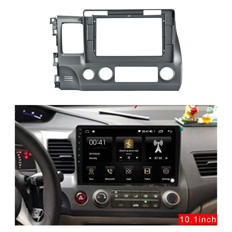 DVD Khung Gắn Bảng Điều Khiển Xe Ô Tô Honda Civic 2007-2011 1 / 2din Âm Thanh 10.1inch