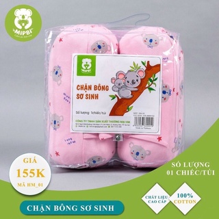 Bộ Chặn Bông Sơ Sinh (CHÍNH HÃNG MIPBI) - Vỏ Gối 100% Cotton - Cùng Bé Có Giấc Ngủ Ngon