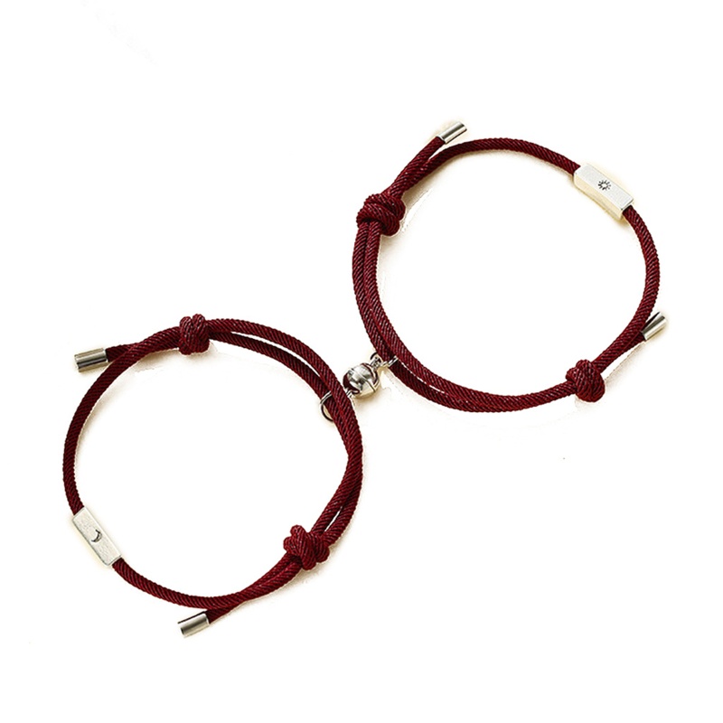 Flgo Set 2 Vòng Tay Tình Bạn Mặt Trời Mặt Trăng Cho Cặp Đôi