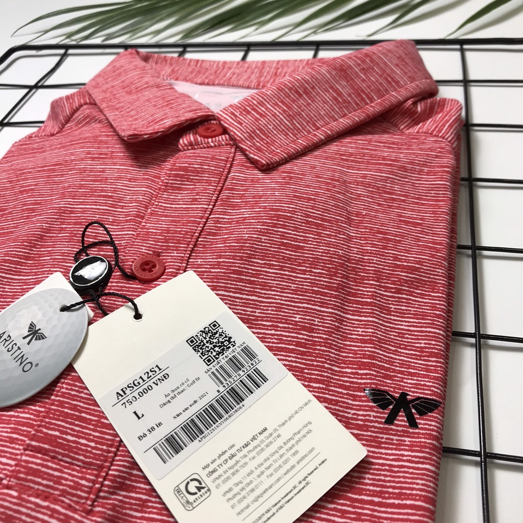 Áo polo nam Aristino  GOLF FIT cao cấp thấm hút mồ hôi chống  tia UV APSG12S1