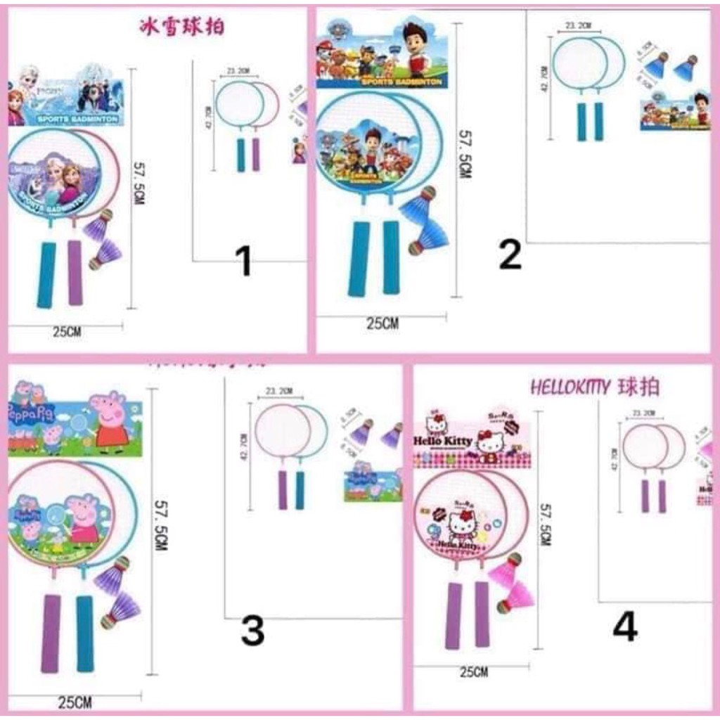 Bộ vợt cầu lông cho bé