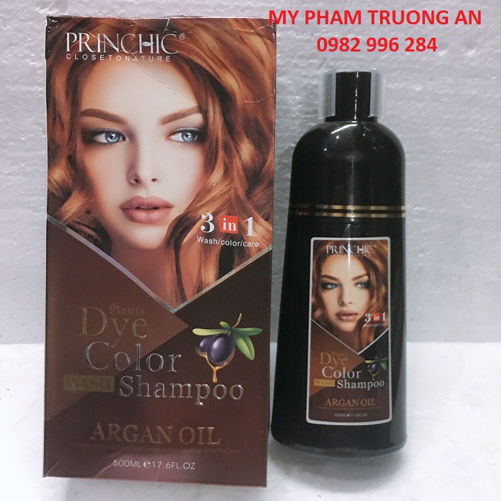 Dầu gội nâu phủ bạc Princhic Ý 500ml