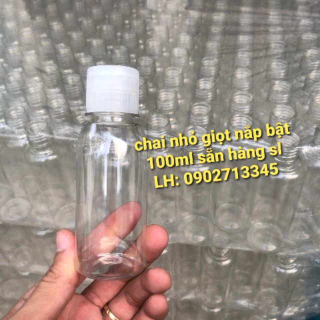 Chai nhỏ giọt nắp bật 100ml