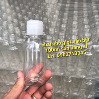 Chai nhỏ giọt nắp bật 100ml