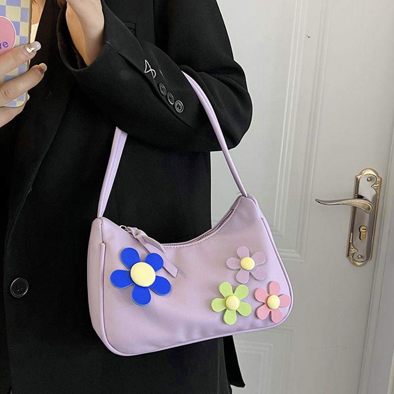 Túi Đeo Vai Hình Hoa Dễ Thương Phong Cách Hàn Quốc Cho Nữ