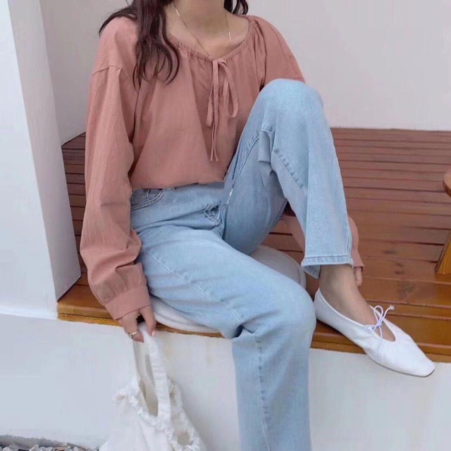 [hình thật] QUẦN JEANS ỐNG XUÔNG GẤP LAI DÁNG DÀI CHẤM GÓT | BigBuy360 - bigbuy360.vn