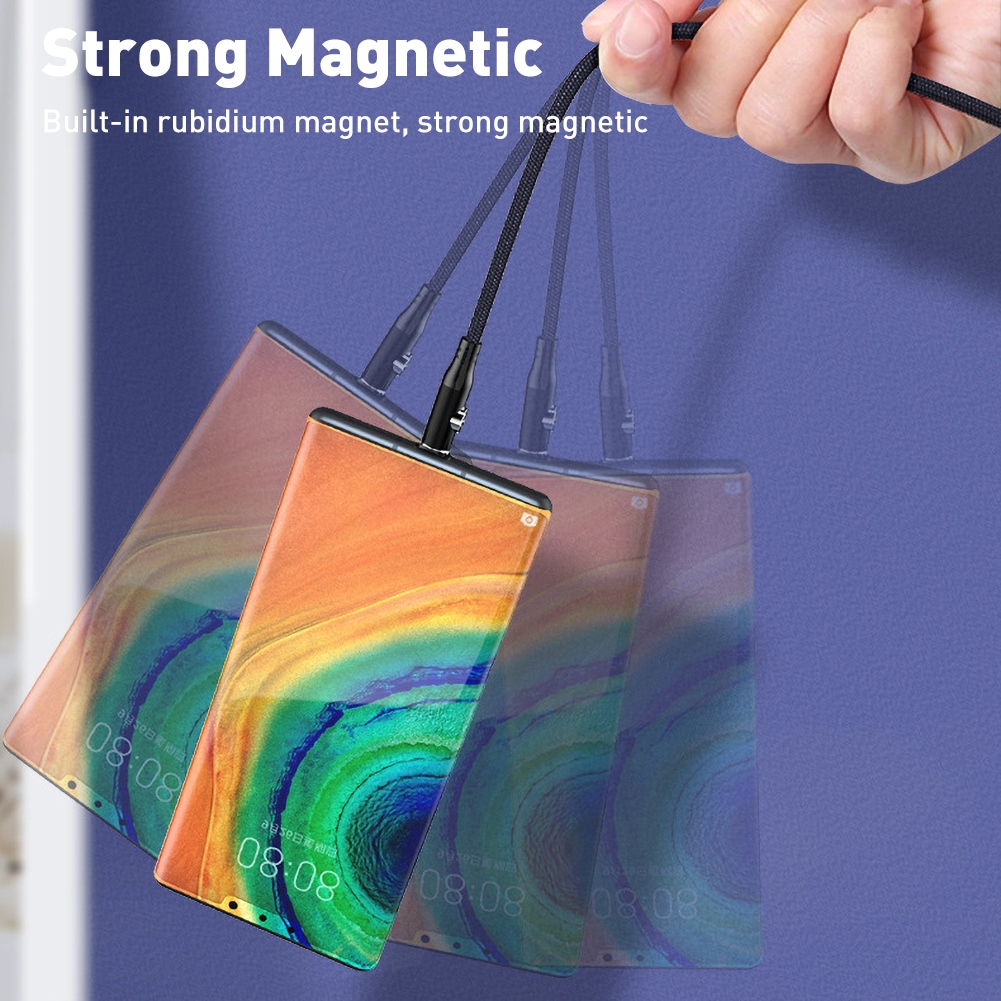 Dây Cáp Sạc Nhanh 5a Qc3.0 Micro-Usb Type-C Có Thể Xoay Được Tiện Dụng