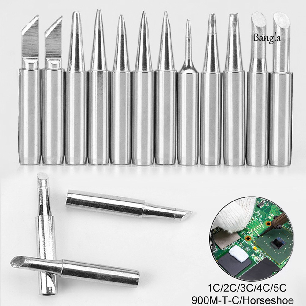 Bộ 12 Đầu Hàn Thay Thế B / 1c / 2c / 3c / 4c / 0.8d / 1.2d / 1.6d / 2.4d / 3.2d / K / I