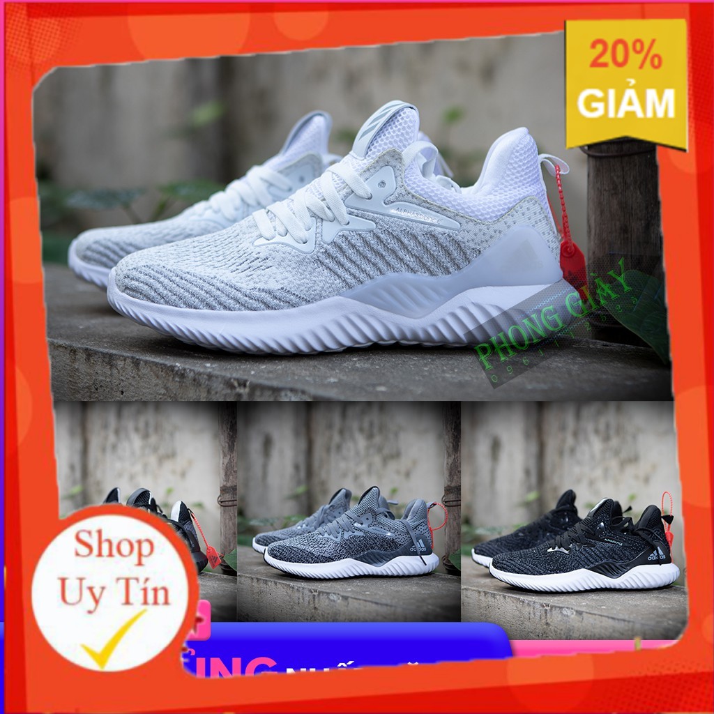 [HẠ GIÁ] Giày sneaker nam giày thể thao nam Alphabounce Beyond Alphabounce muối tiêu (04 màu) fullbox ^