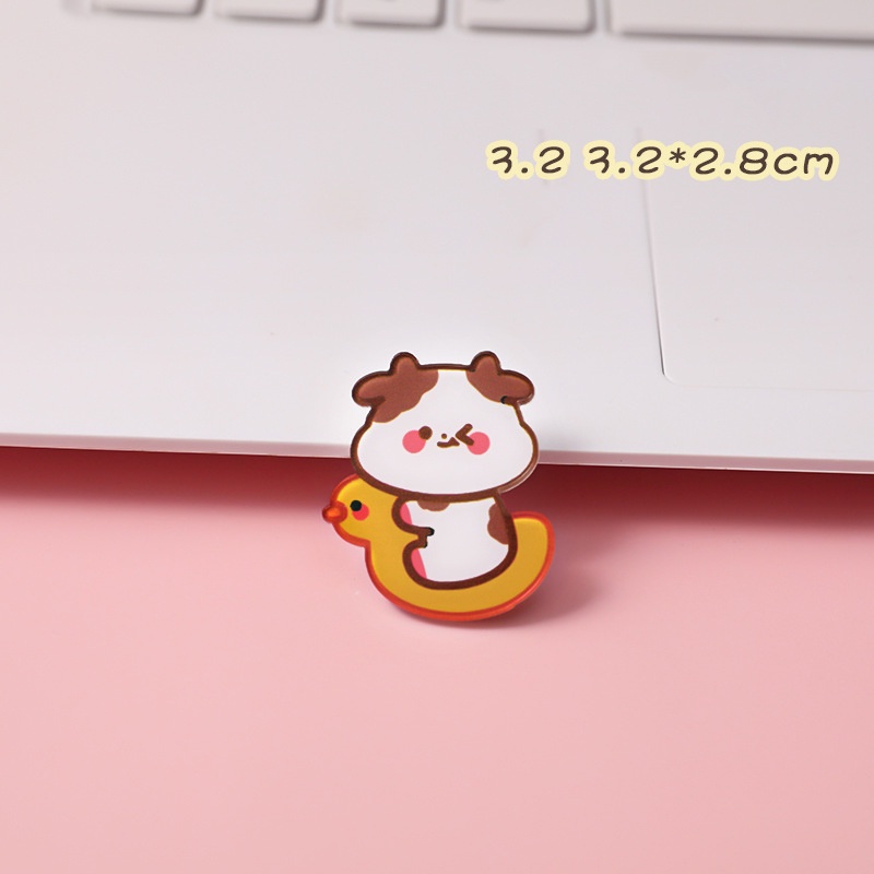 Pin cài áo cute sticker phụ kiện trang trí áo balo túi vải LAVAMO ST700