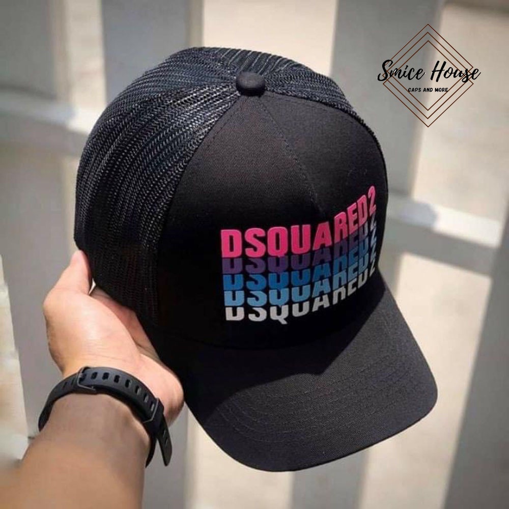 Mũ nón lưỡi trai in chữ phối màu cá tính - khóa đồng cao cấp