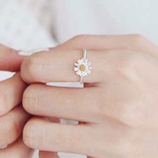 [Rẻ] Nhẫn bạc hoa cúc nhiều cánh cao cấp Hàn Quốc [HN] [THS] [Đơn 50k tặng phần quà dễ thương]