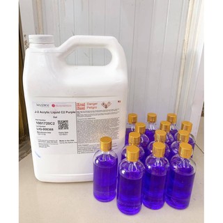 dung dịch đắp bột nặn hoa nước tím mỹ lâu khô