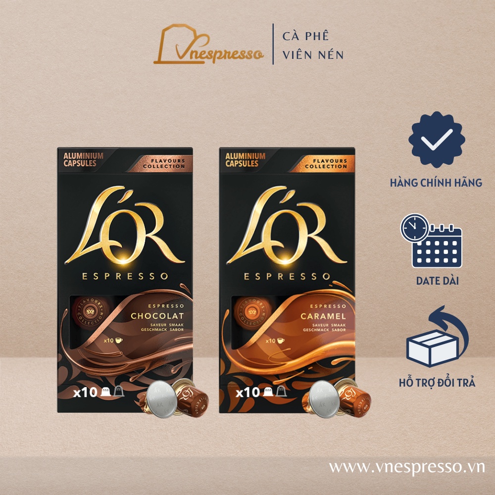 Viên nén cà phê Nespresso compatible L'OR Barista Creation - Hộp 10 coffee capsules
