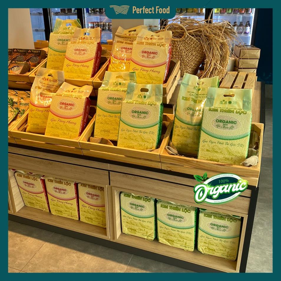 Gạo hữu cơ Kim Thiên Lộc ST25 bao 5kg