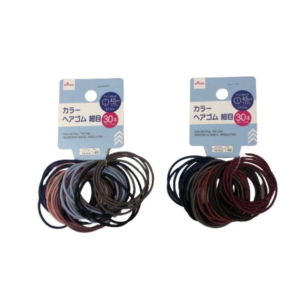 Daiso Vòng cột tóc đủ màu loại mỏng