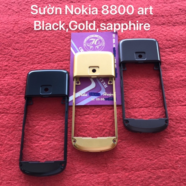 Sườn Nokia 8800 art black,gold,sapphire