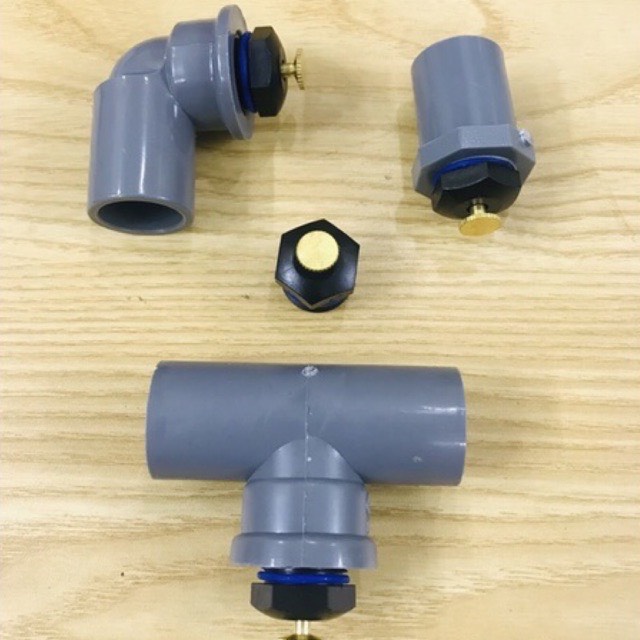 Béc Tưới Cây, Phun Mưa Chỉnh Lưu Lượng Kèm Cút,nối,T nhựa pvc 21 chân ren cao cấp