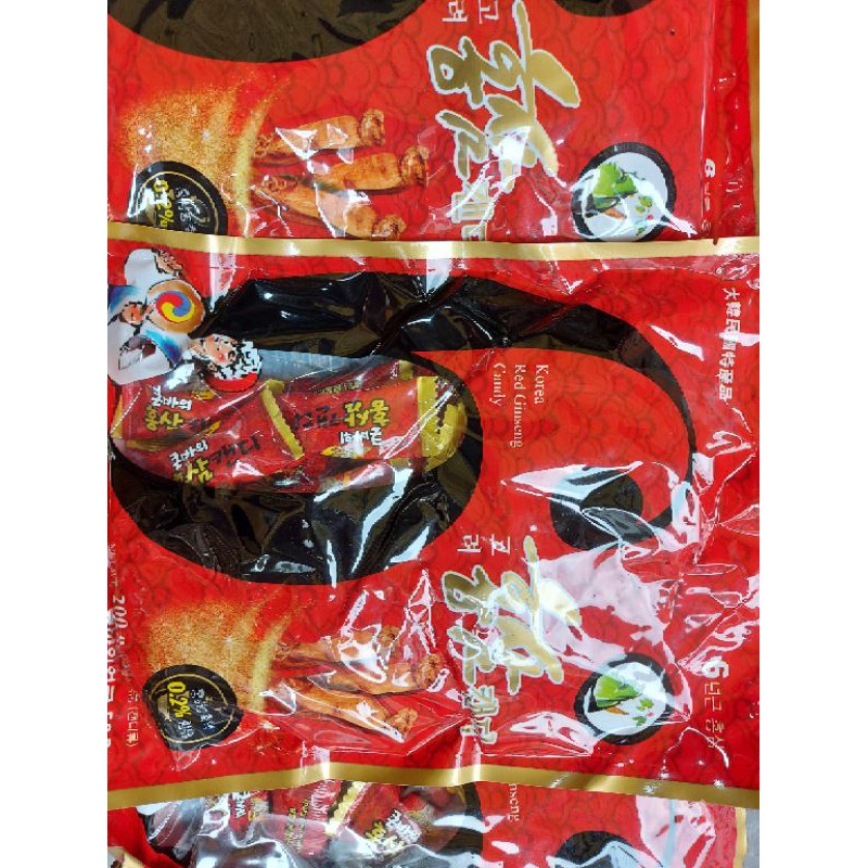 KẸO HỒNG SÂM HÀN QUỐC 200G.
