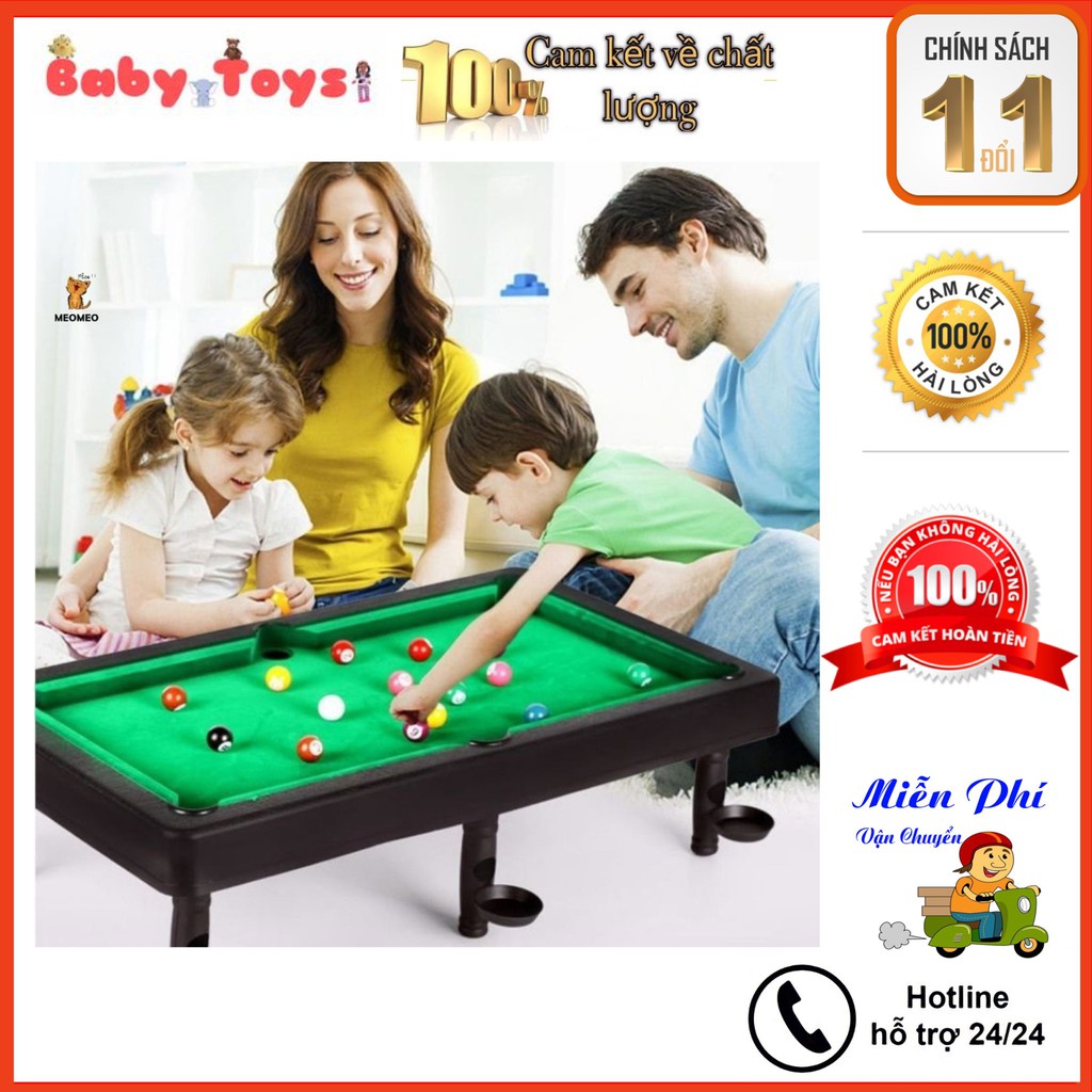 Bàn Bi da mini cho bé, nhiều kích cỡ chơi giải trí trên sàn, chất liệu nhựa ABS an toàn với trẻ