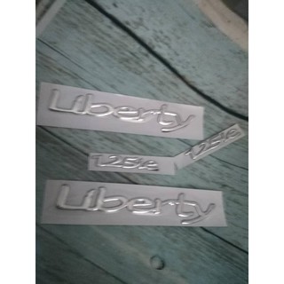 Bộ tem decal chữ nổi liberty