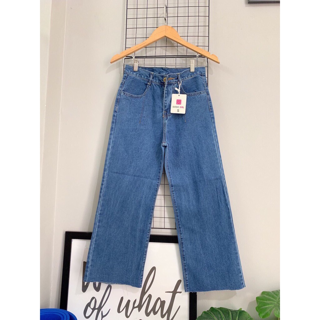 [ ĐÁNH BAY TẤT CẢ!!! ] QUẦN JEAN ỐNG RỘNG NỮ CAO CẤP BABO LAI TUA CỰC HOT-NL12308