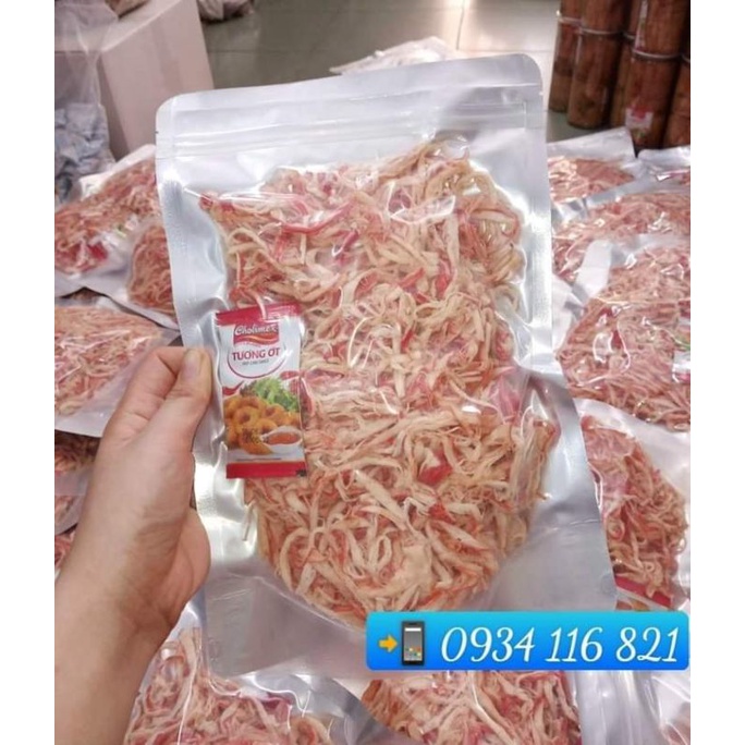 1kg Mực Xé Hấp Nước Dừa sợi to thơm loại 1