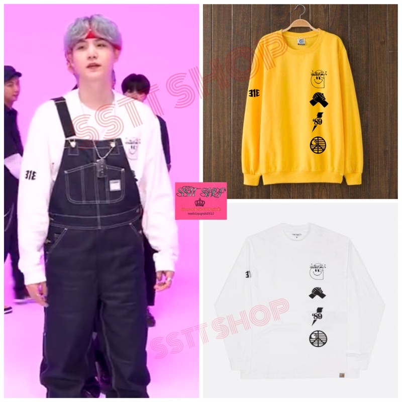 (Tặng ảnh BTS)Sweater BTS Suga 3IE độc lạ