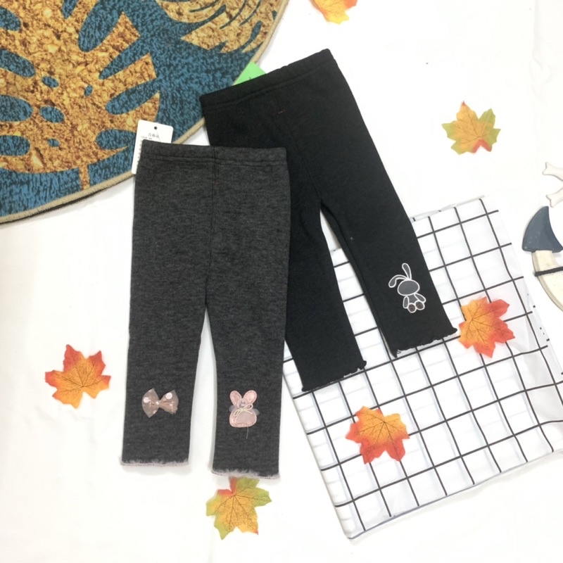 Quần Legging Lót Nỉ/Lông, Quần Thu Đông Cho Bé Gái 1-5 Tuổi