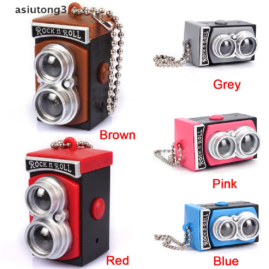 Móc khóa hình máy ảnh kỹ thuật số mini có đèn LED và âm thanh thời trang
 | BigBuy360 - bigbuy360.vn