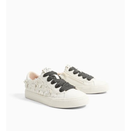 GIÀY ĐẾ MÊM ĐÍNH HOA ZARA - FLORAL PLIMSOLLS THANH LÝ