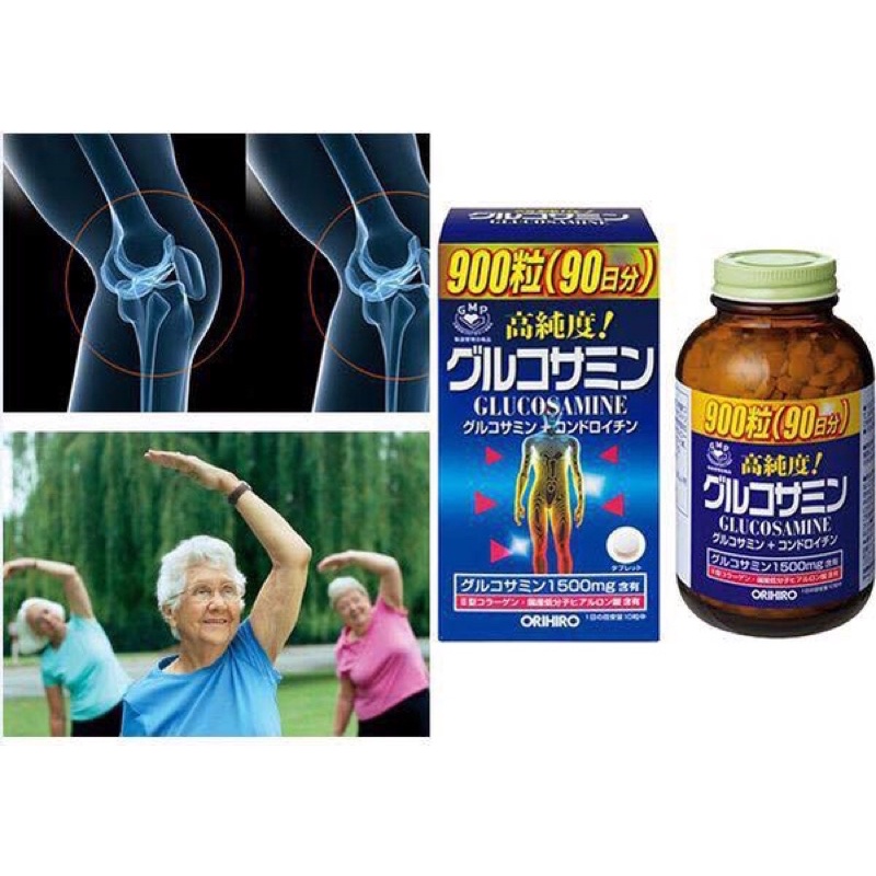 Viên uống Hỗ Trợ XƯƠNG KHỚP Glucosamine 900v + 50v của Nhật