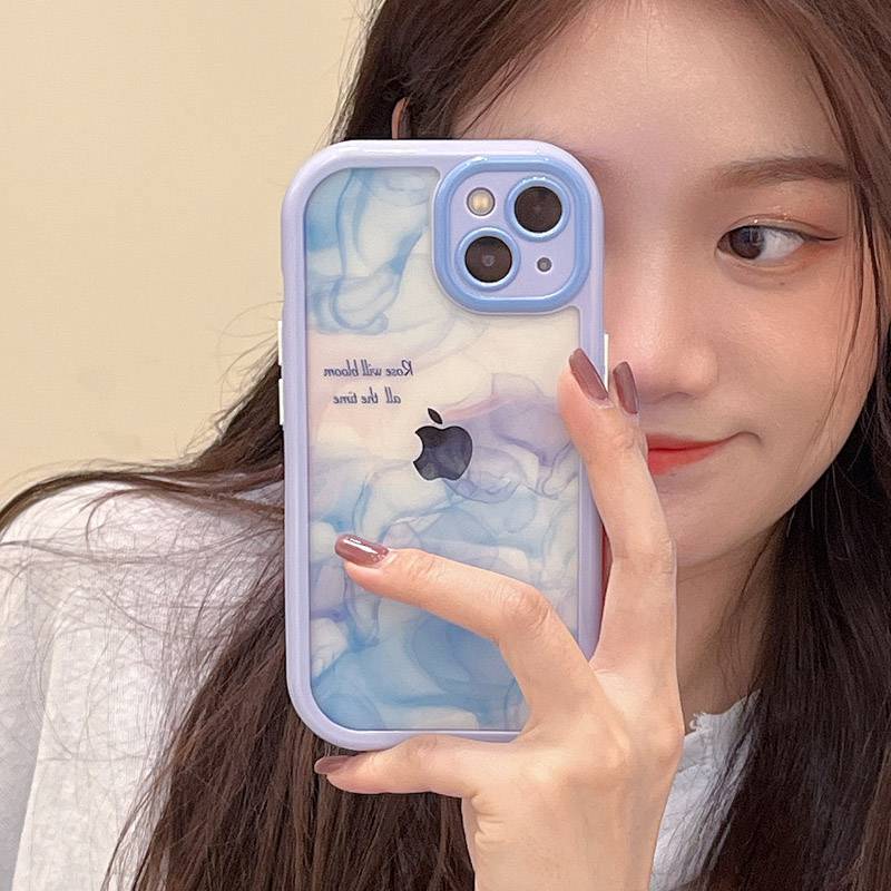 Ốp Điện Thoại Mềm Họa Tiết Đá Hoa Cương Màu Gradient Cho IPhone Xr Xs Max Ip Apple IPhone 11 12 13 Pro Max