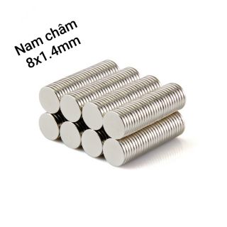 Nam châm 8x1.4mm 20 viên= 1 HỘP