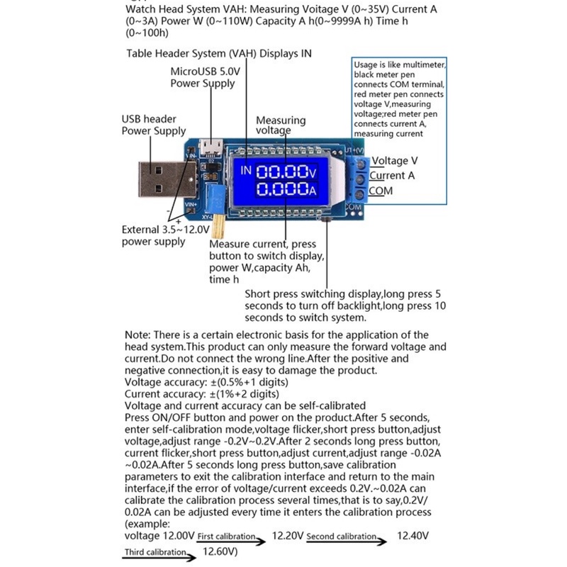 Mô Đun Tăng Áp DC-DC 5V Sang 3.5V / 9V / 12V DC 1.2V-24V XY-LUP Có Màn Hình LCD