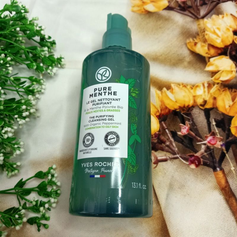 Mẫu mới Gel rửa mặt 390 ml Sebo Vegetal Yves Rocher - chai vòi