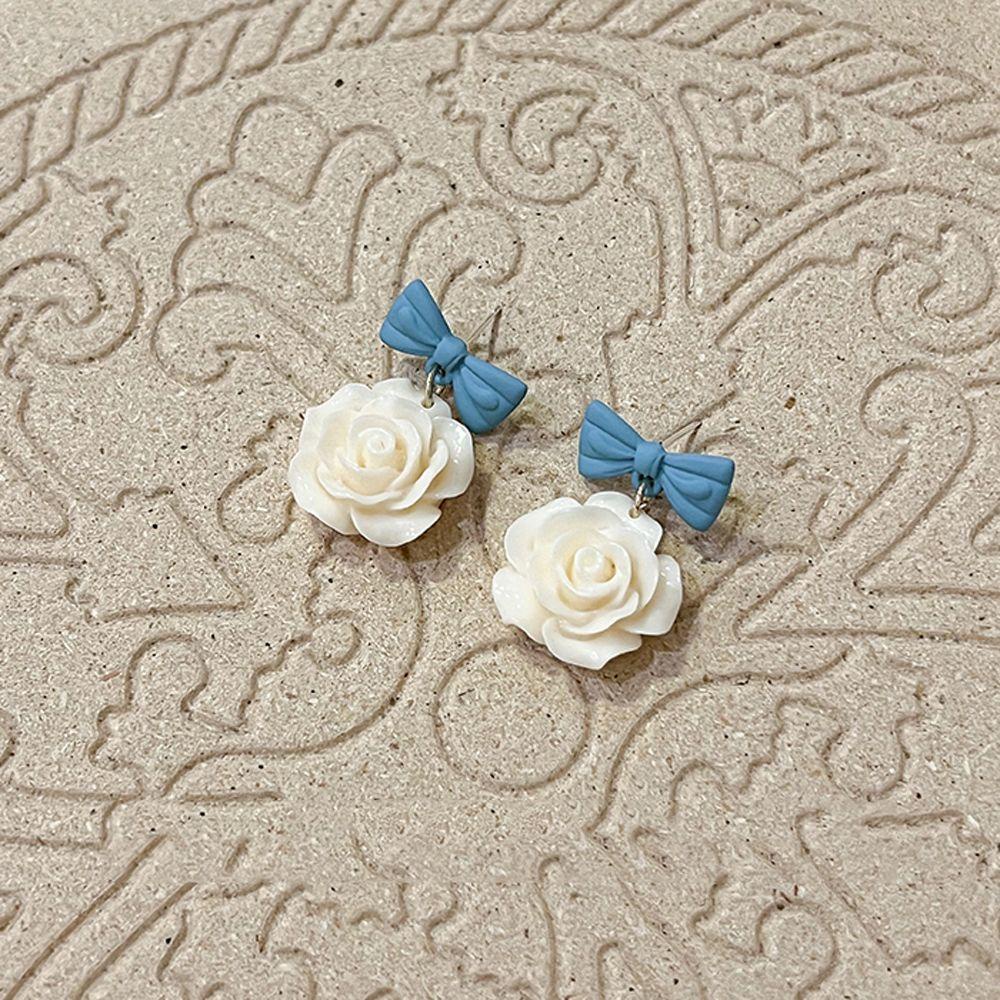 Đôi Khuyên Tai HìNh GiọT NướC ĐíNh Kim Cương Giả ThờI Trang Cho Nữ|Đầm Phong Cách Hàn Quốc Xinh Xắn Cho Bé Gái