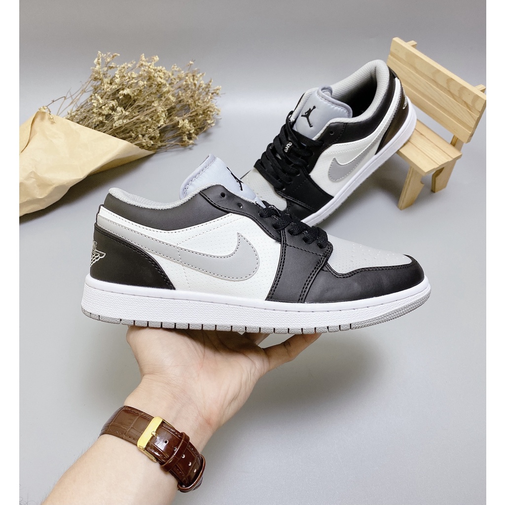 [ Full Bill Box ] Giày Jordan Low Jd 1 Thấp Cổ màu ghi xám Full Size Nam Nữ