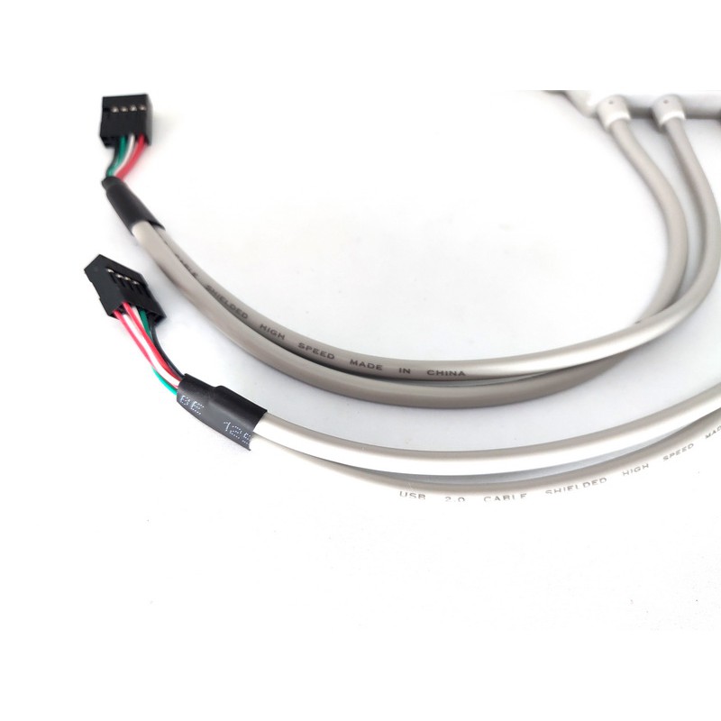 Khay 4 Cổng USB 2.0 Mở Rộng Gắn Phía Sau Thùng Máy PC Case Bổ Sung Cổng USB Từ Mainboard Chuẩn Cắm 9 PIN