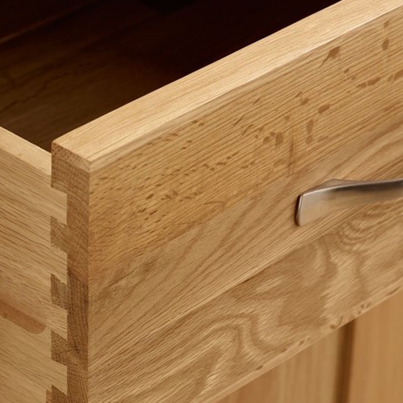 Tủ sách cao Bevel gỗ sồi IBIE