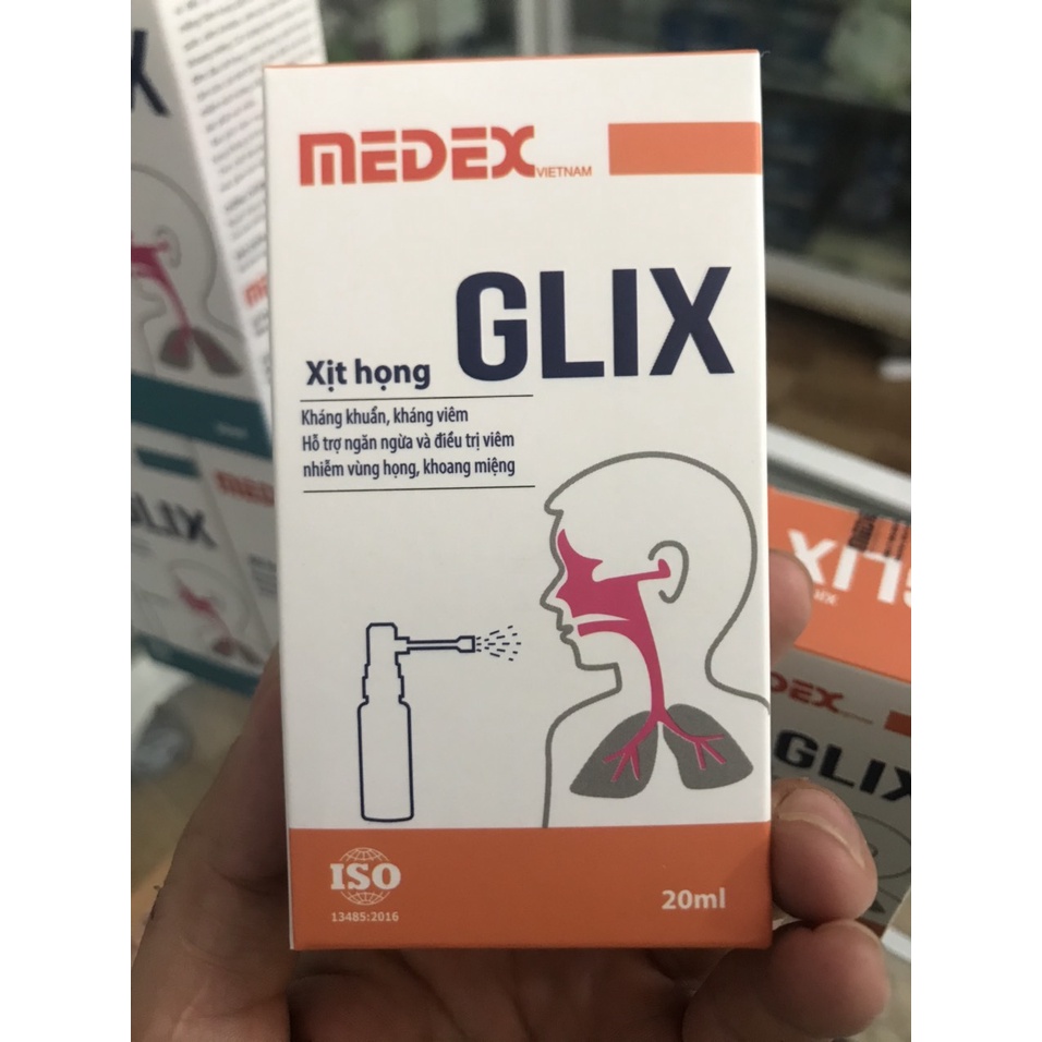 XỊT HỌNG GLIX - HỖ TRỢ GIẢM CÁC TRIỆU CHỨNG CỦA VIÊM HỌNG DÀNH CHO TRẺ EM, NGƯỜI LỚN VÀ PHỤ NỮ MANG THAI,CHO CON BU