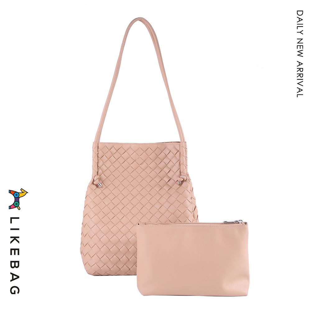 Túi đeo vai, kẹp nách thời trang LIKEBAG bộ tote đan 225DJ0518 - LIBAGI