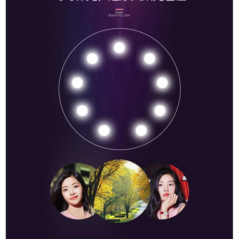 Đèn Flash LED trợ sáng LED photo beauty cho smartphone