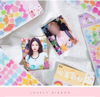 Sticker trang trí nhiều màu sắc cầu vồng trang trí