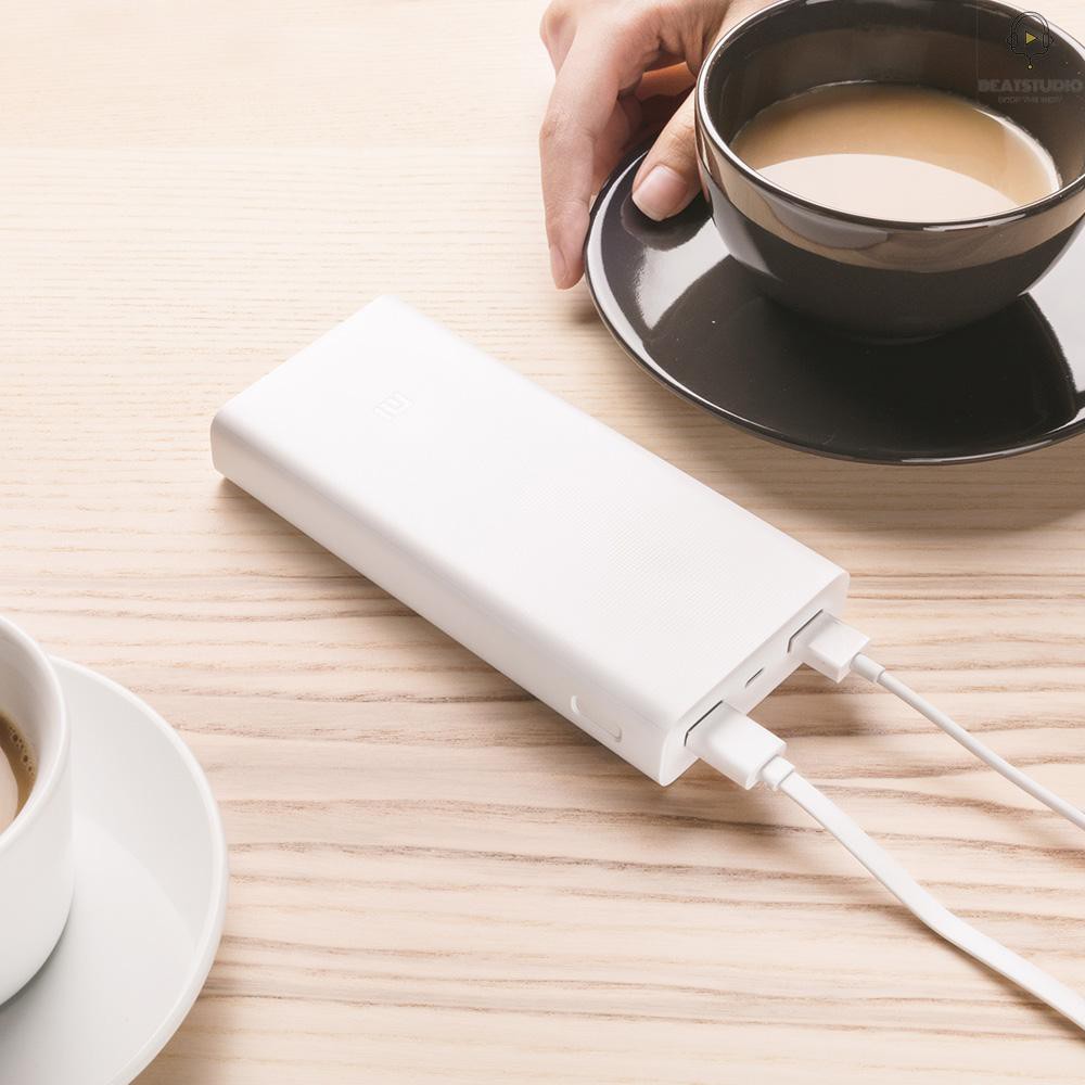 Đế Sạc Dự Phòng Xiaomi Mi Power Bank 2c 20000mah Qc3.0 Cho Iphone X 8 Plus Samsung Htc