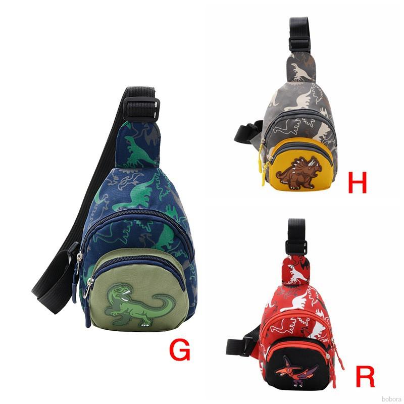 Túi Đeo Chéo In Hình Khủng Long Dễ Thương Cho Bé Gái 1-7 Tuổi